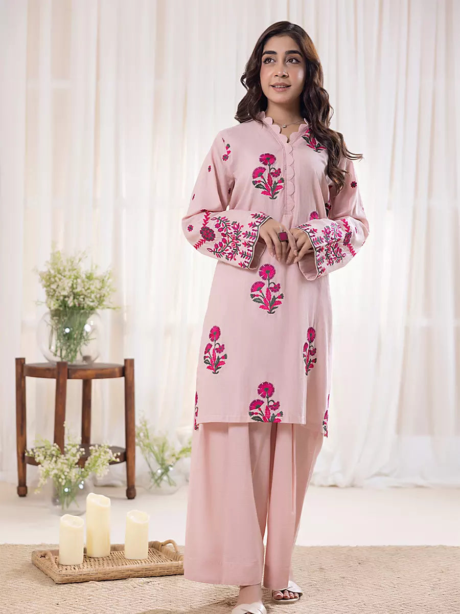 Salitex Women Embroidered Khaddar 2 Piece Suit WRS3BA24AL120 - Winter Collection
