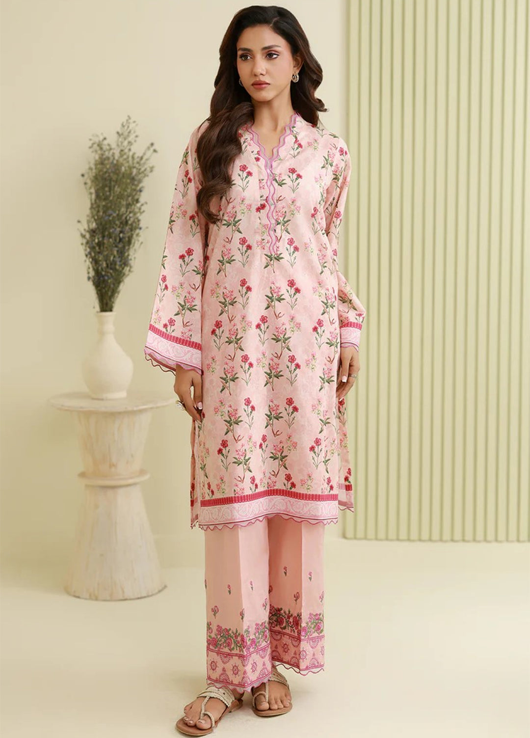 Zellbury Unstitched Printed Lawn 2 Piece Suit ZB26UC WUS26E20744 - Casual Collection