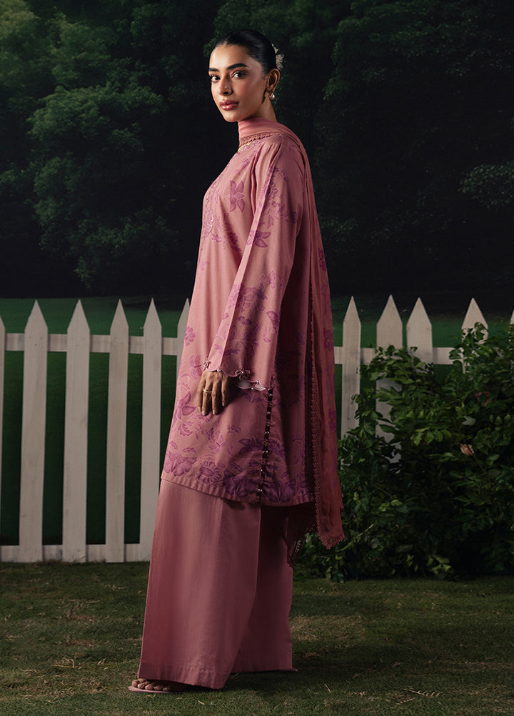 Moonsoon Edit by Cross Stitch Unstitched Printed Cambric 3 Piece Suit CS26UCM Blush Essence - Casual Collection