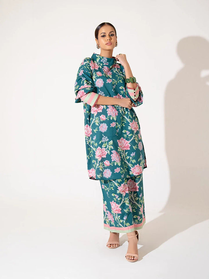 Salitex Women Printed Cambric 2 Piece Suit WRS2BA24AL138 - Winter Collection