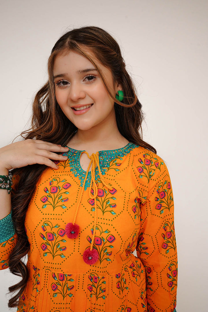 Senorita Girls RTW Printed Lawn Cotton 1 Piece Suit GAA-03477 Eid Collection