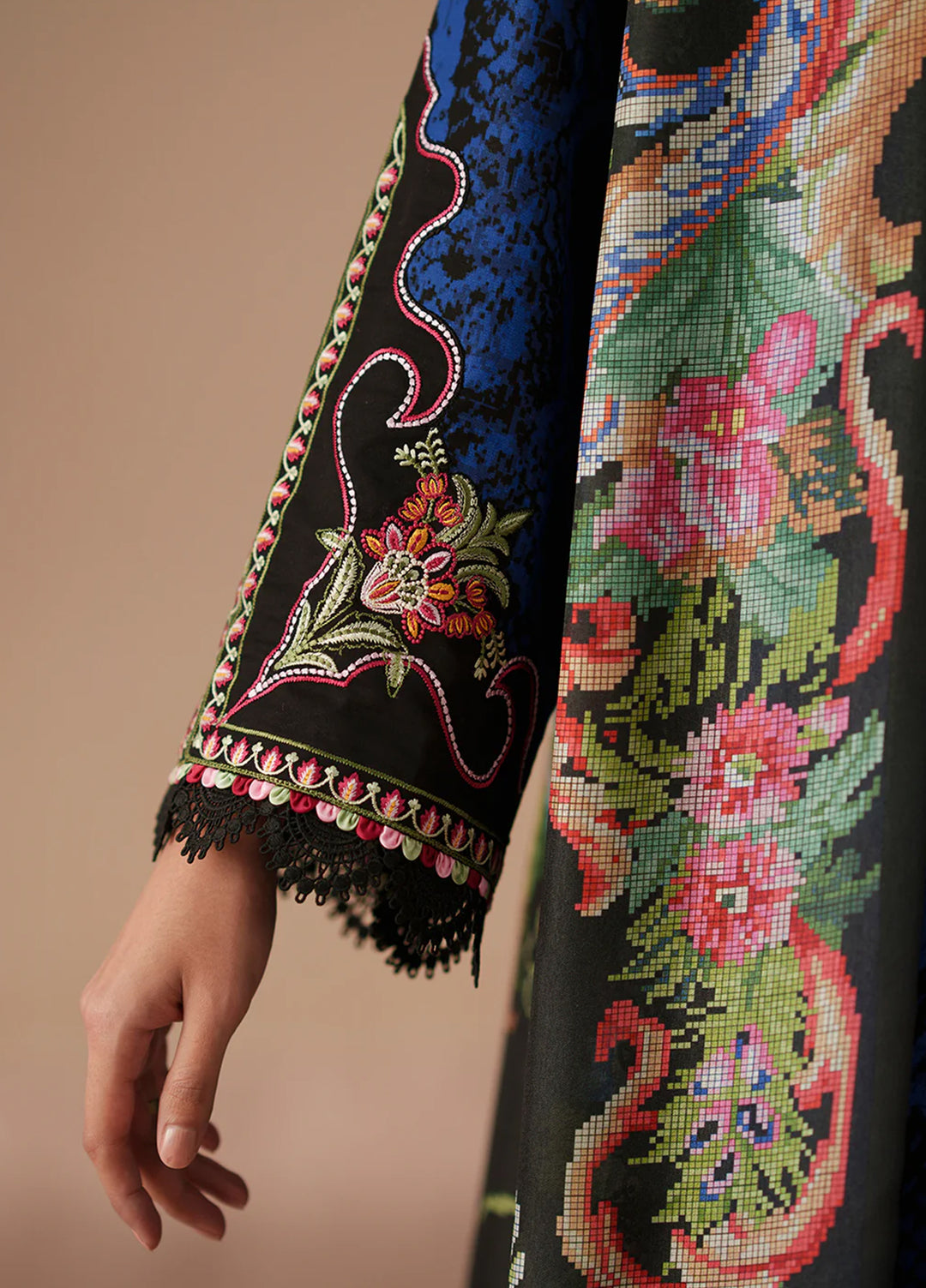 JoJo by Bin Ilyas Unstitched Embroidered Lawn 3 Piece Suit BI26UJJ D-83B - Summer Collection