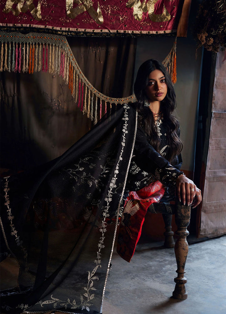 Meili by Zaha Unstitched Embroidered Lawn 3 Piece Suit ZK26UML ZL26-05B - Festive Collection