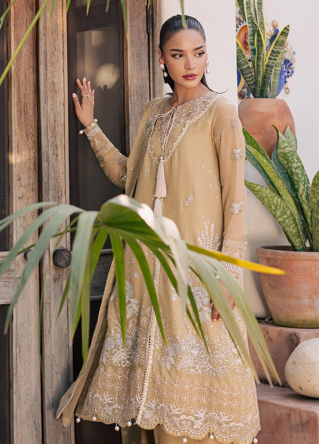 Heirloom by Daria Unstitched Embroidered Chiffon 4 Piece Suit DC26UCH DA-57 - Festive Collection