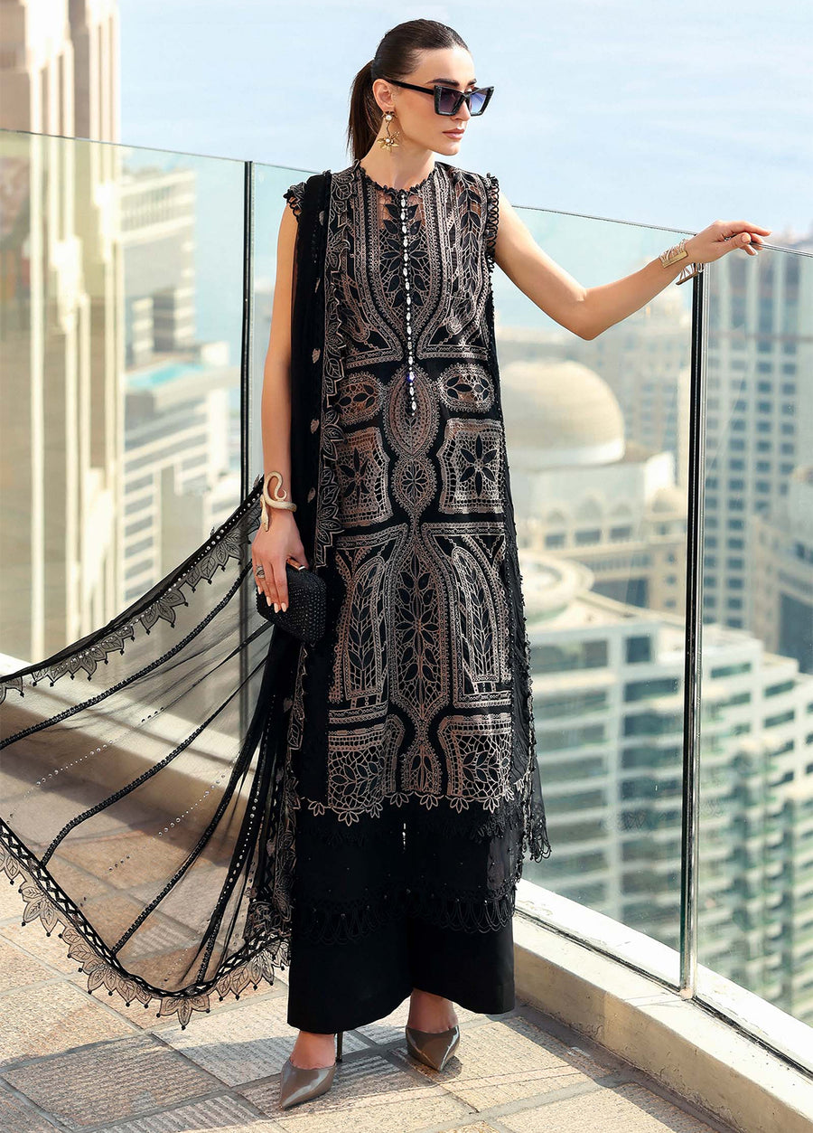 Colactions Icon Designer Embroidered Lawn Collection 2026 | Sanaulla Pakistan