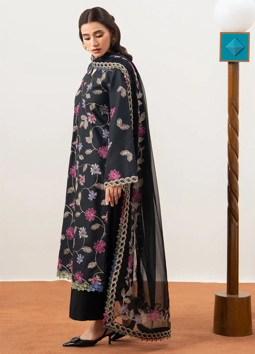 Namah by Xenia Formals Unstitched Embroidered Jacquard Lawn 3 Piece Suit XF26UNL 05 - Rever Bloom - Festive Collection