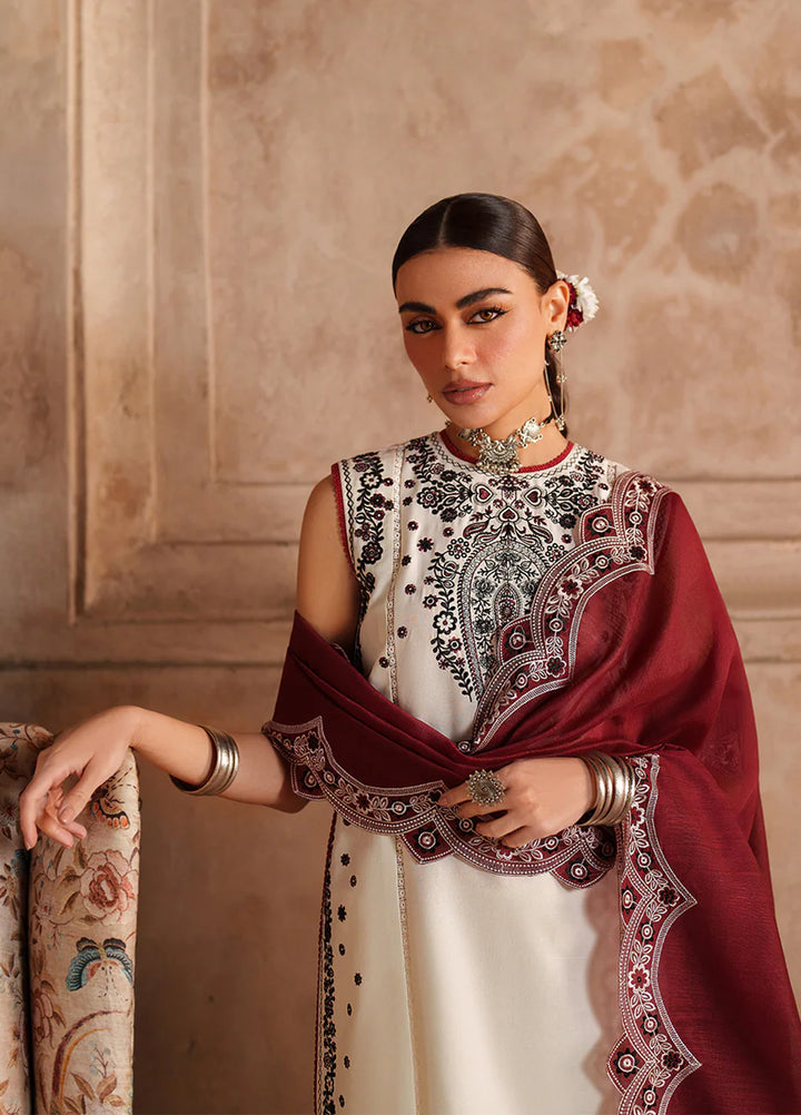 Suroor by Bin Ilyas RTW Embroidered Jacquard Lawn 3 Piece Suit BI26PSL 245A - Festive Collection