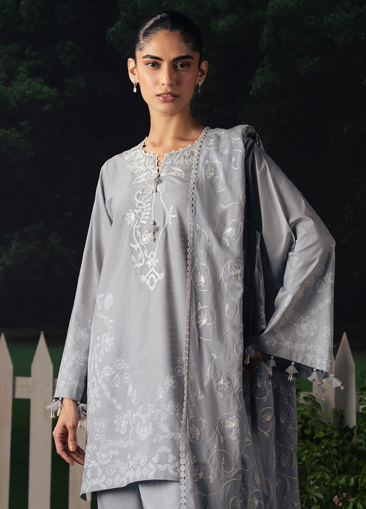Moonsoon Edit by Cross Stitch Unstitched Printed Cambric 3 Piece Suit CS26UCM Selene Glow - Casual Collection