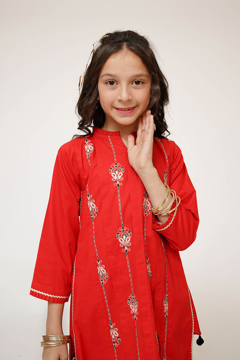 Senorita Kids RTW Embroidered Cotton 3 Piece Suit KAD-03421 Eid Collection