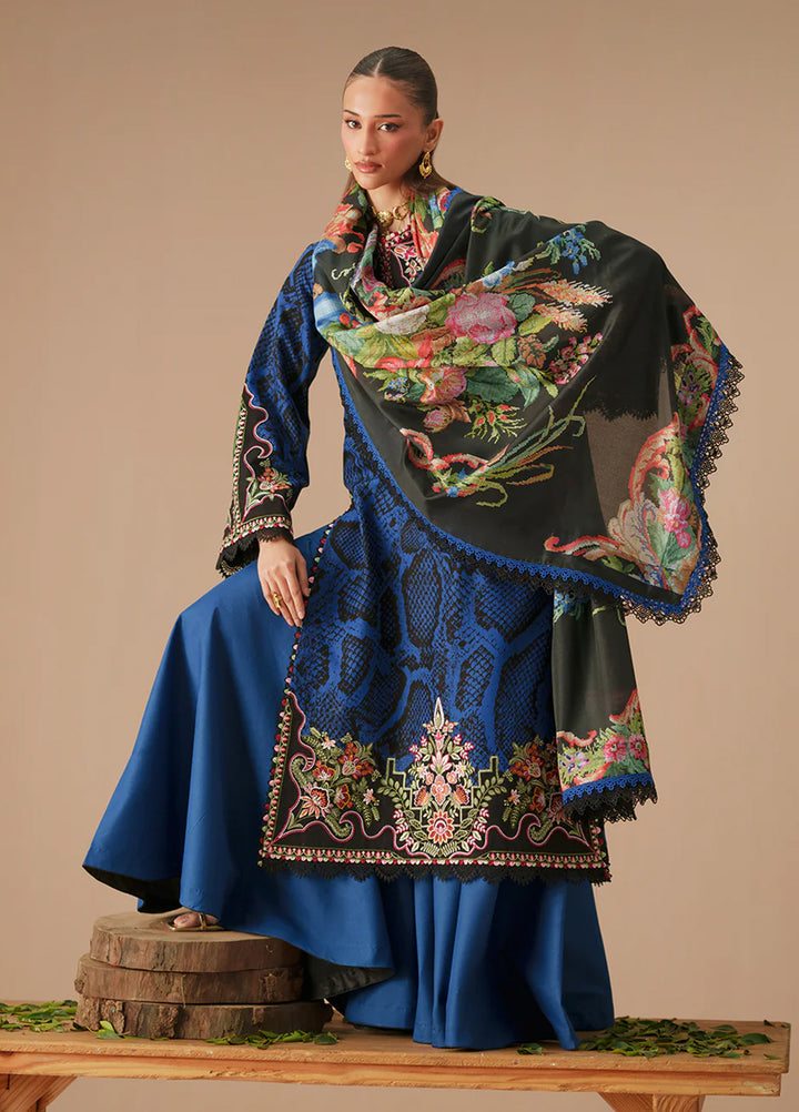 JoJo by Bin Ilyas Unstitched Embroidered Lawn 3 Piece Suit BI26UJJ D-83B - Summer Collection