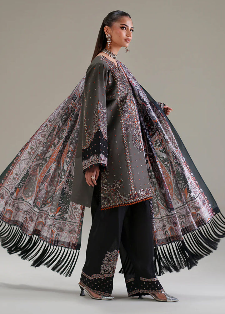 Amour by Bin Ilyas Unstitched Embroidered Lawn 3 Piece Suit BI26ULA 182A - Festive Collection