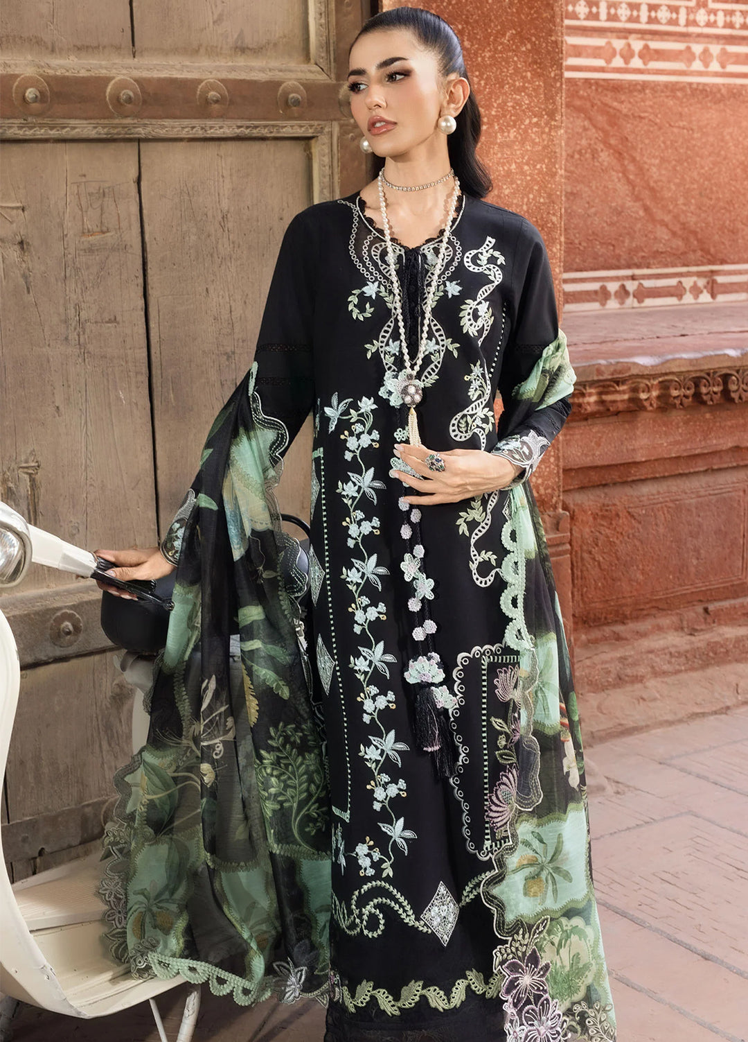 Bloom by Saira Shakira Unstitched Embroidered Lawn 3 Piece Suit SSR26ULB ELISE-05A - Eid Collection