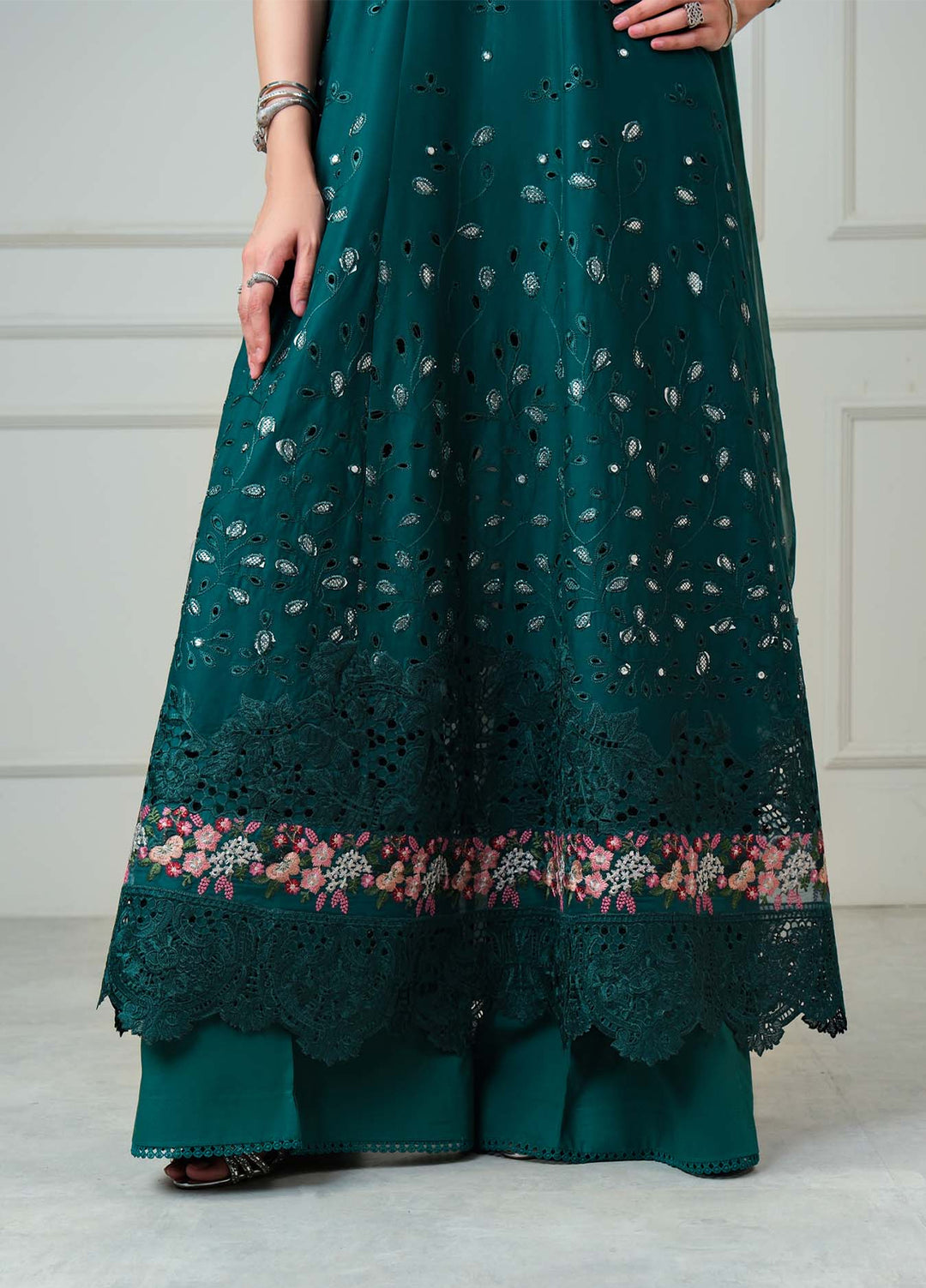 Noor by Saadia Asad Unstitched Embroidered Luxury Lawn 3 Piece Suit SA26UNL D6B-ZELINA - Eid Collection