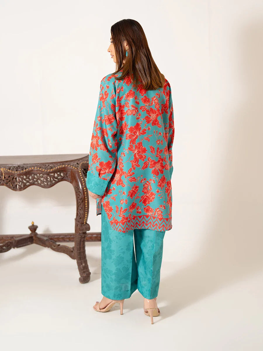 Salitex Women Printed Poly Viscose 2 Piece Suit WRTKBA24AL196 - Winter Collection