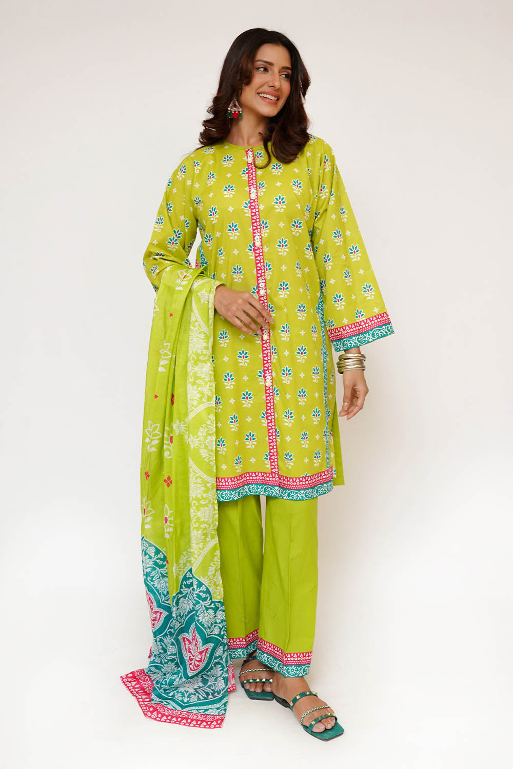 Senorita Women RTW Printed Lawn Cotton 3 Piece Suit LAD-03433 Eid Collection