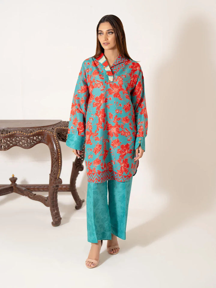 Salitex Women Printed Poly Viscose 2 Piece Suit WRTKBA24AL196 - Winter Collection