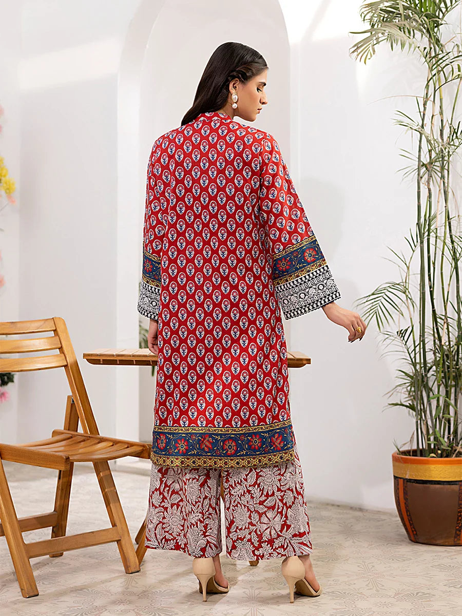 Salitex Women Embroidered Cross Hatch 2 Piece Suit SPL2PEC039 - Summer Collection