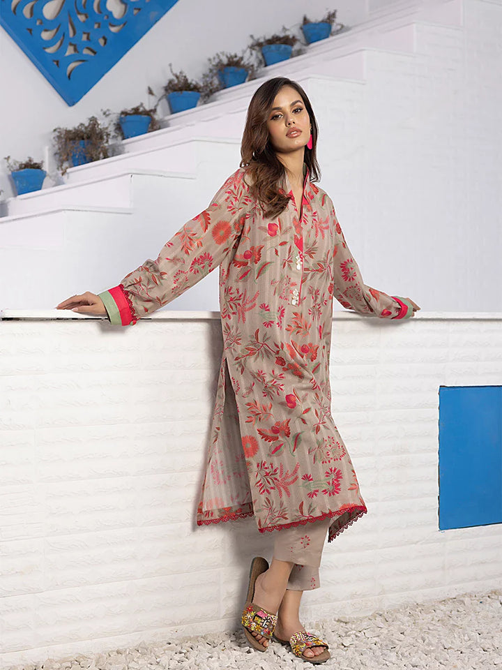 Salitex Women Printed Cambric 2 Piece Suit SPW6APE035 - Winter Collection