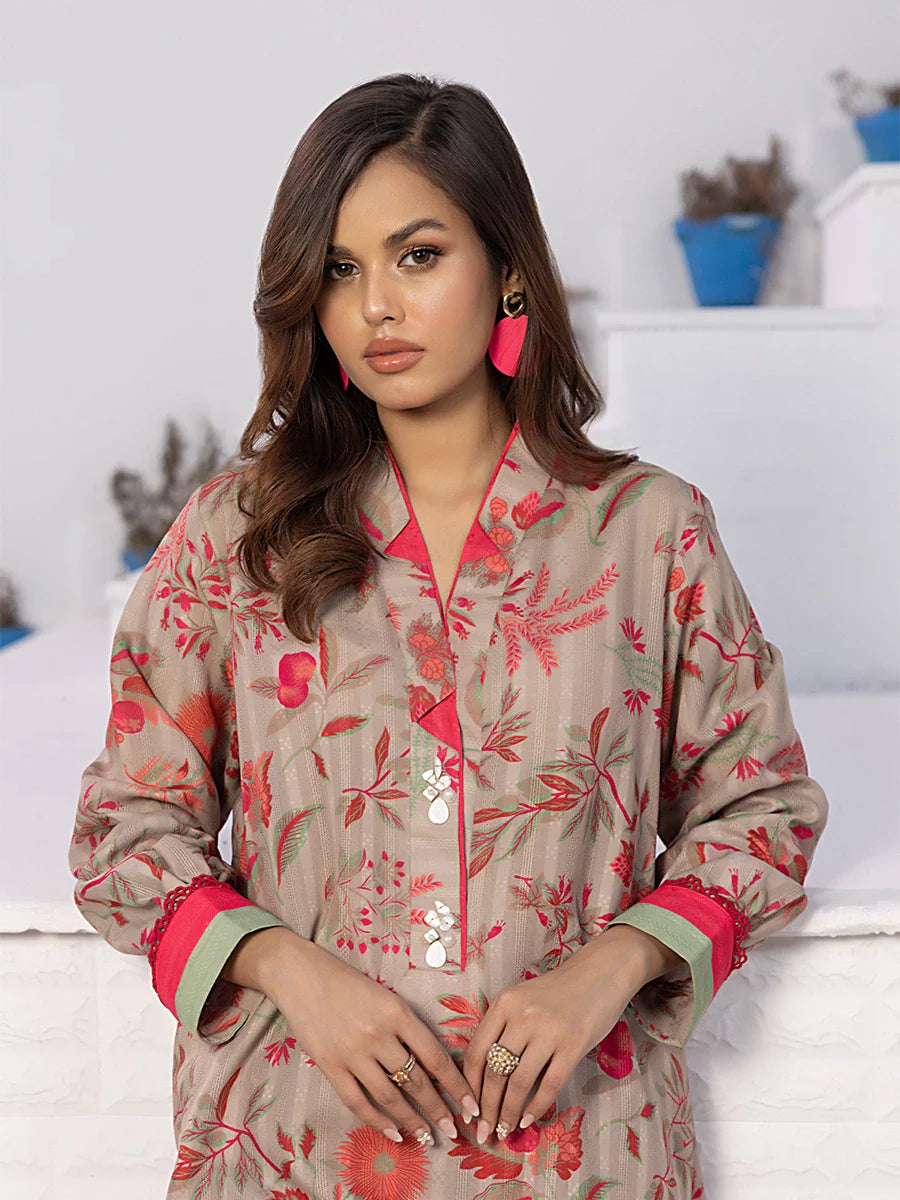 Salitex Women Printed Cambric 2 Piece Suit SPW6APE035 - Winter Collection