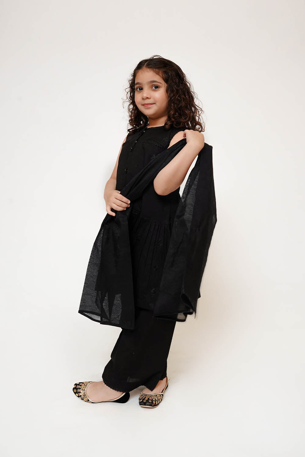 Senorita Girls RTW Embroidered Cotton 3 Piece Suit KAD-03427 Eid Collection