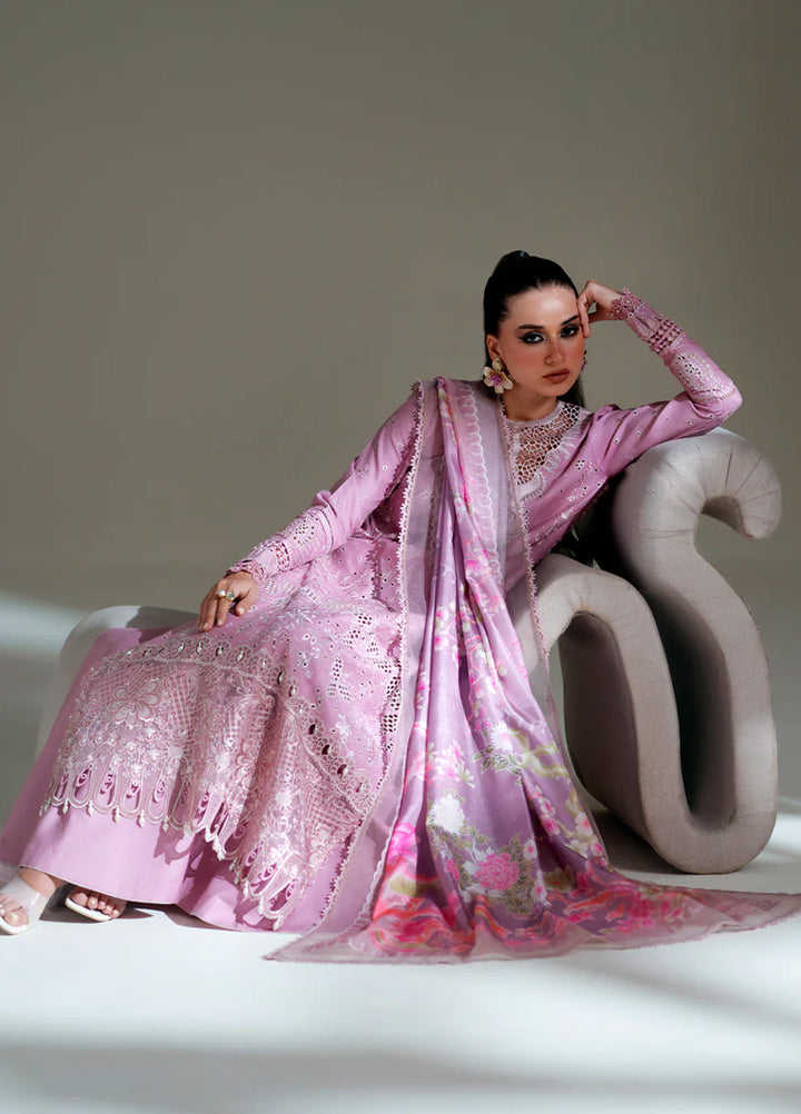 Amour by Bin Ilyas Unstitched Embroidered Lawn 3 Piece Suit BI26ULA 181B - Festive Collection