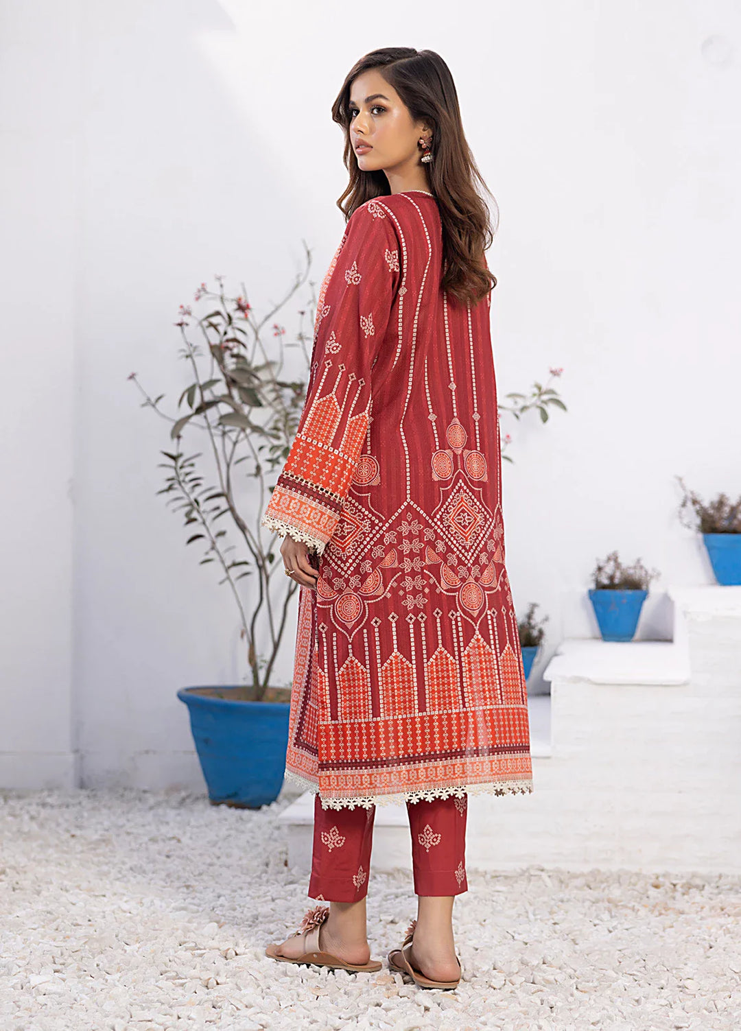 Salitex Women Printed Cambric 2 Piece Suit SPW6AP011 - Summer Collection