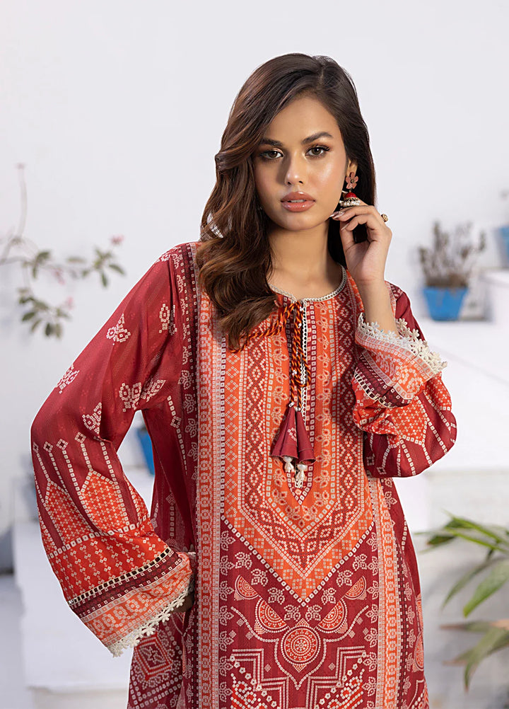 Salitex Women Printed Cambric 2 Piece Suit SPW6AP011 - Summer Collection