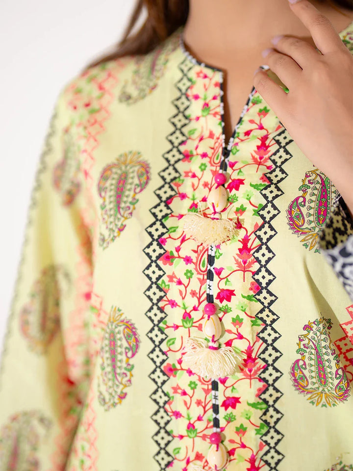Salitex Women Printed Cambric 1 Piece Shirt WRTKBA24AL234 - Winter Collection