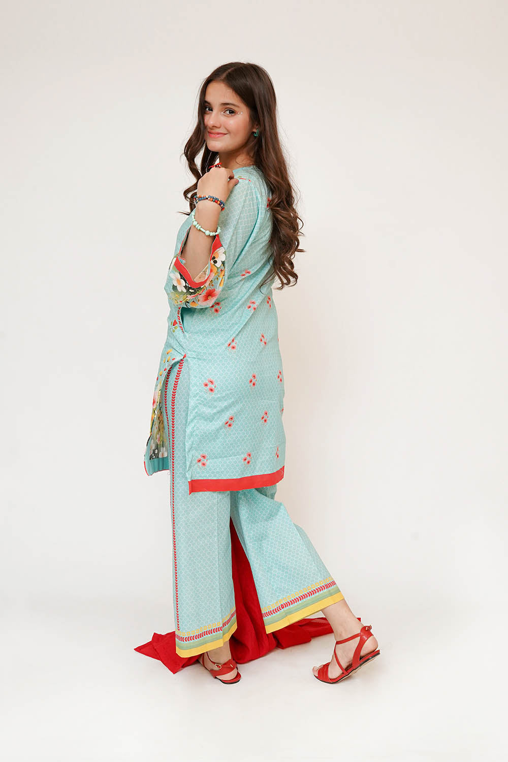 Senorita Girls RTW Printed Lawn Cotton 3 Piece Suit GAD-03474 Eid Collection