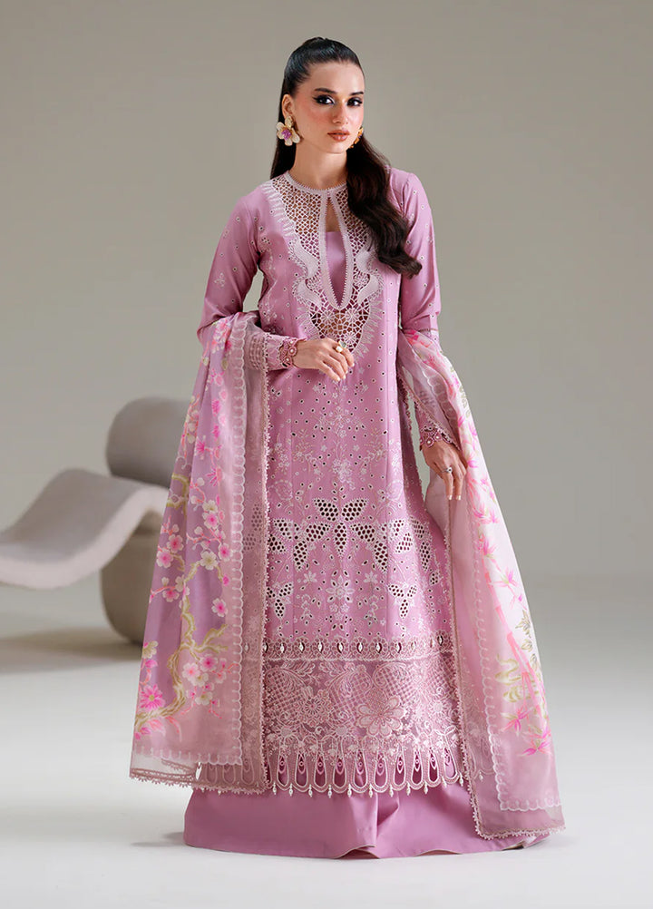 Amour by Bin Ilyas Unstitched Embroidered Lawn 3 Piece Suit BI26ULA 181B - Festive Collection