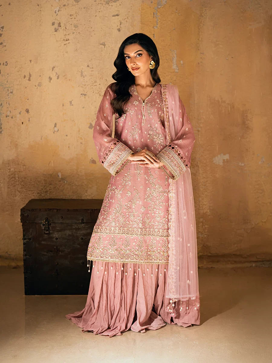 Salitex Unstitched Embroidered Zari Cotton 3 Piece Suit SUNW6NO043UT - Eid Collection