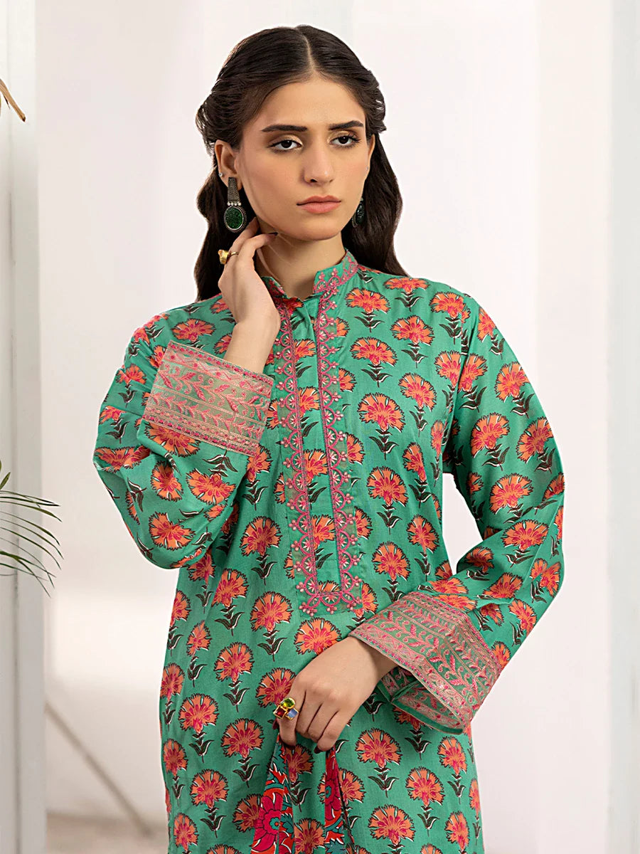 Salitex Women Embroidered Cross Hatch 2 Piece Suit SPL3PEC040 - Summer Collection