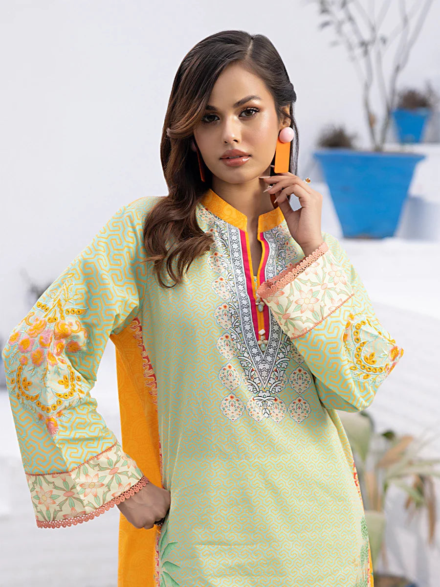 Salitex Women Embroidered 1 Piece Cambric Shirt SPL1PEE010 - Summer Collection