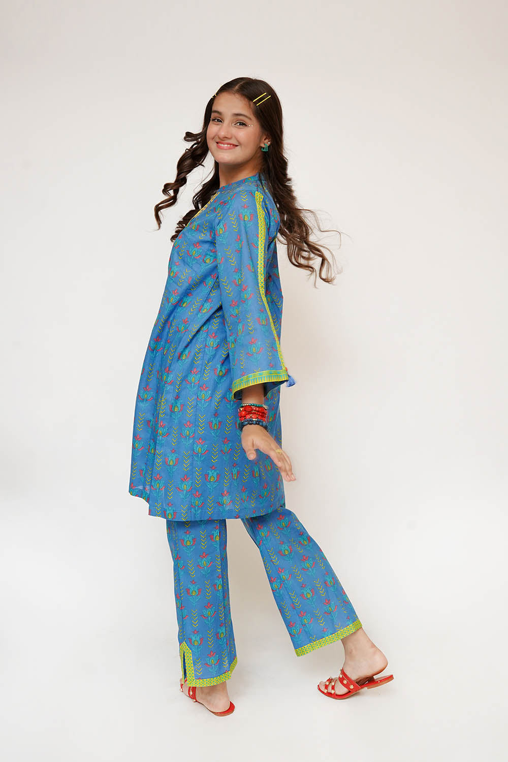 Senorita Girls RTW Printed Lawn Cotton 2 Piece Suit GAC-03479 Eid Collection
