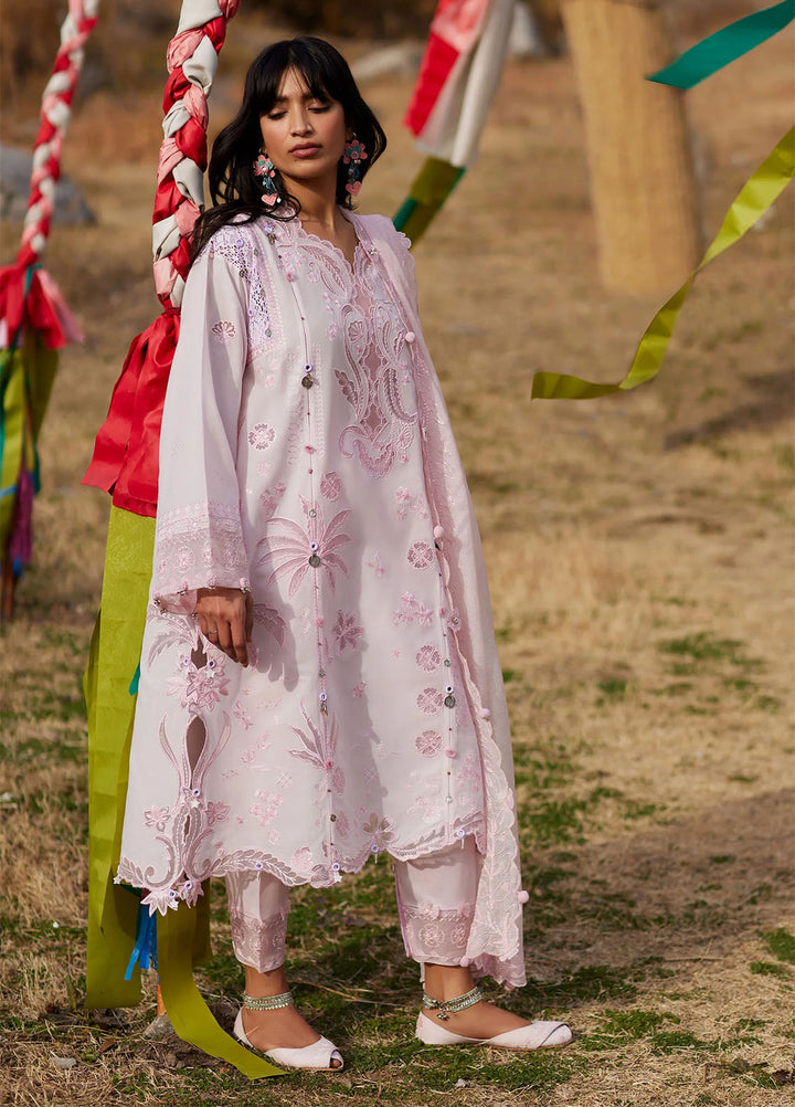 Meili by Zaha Unstitched Embroidered Lawn 3 Piece Suit ZK26UML ZL26-09B - Festive Collection