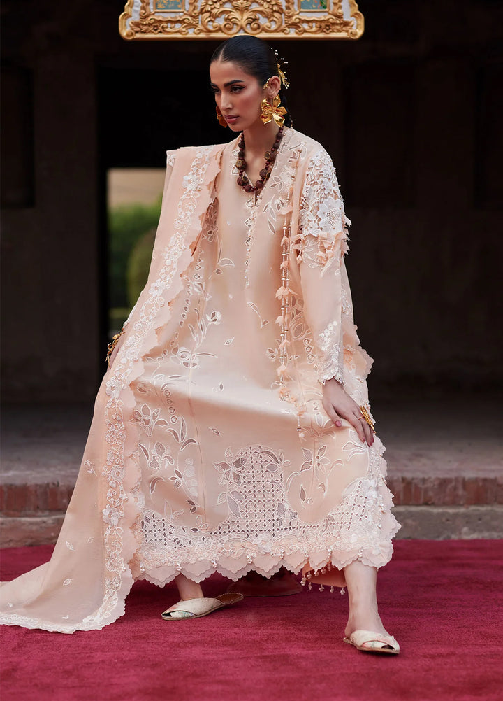 Kashmee Legacy by Elan Unstitched Embroidered Lawn 3 Piece Suit EL26ULKL Noorai EL26-06A - Festive Collection