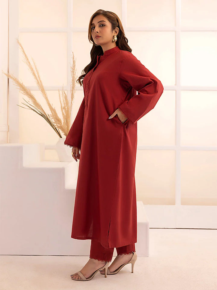 Salitex Women Solids Khaddar 2 Piece Suit SPW6BS126 - Winter Collection
