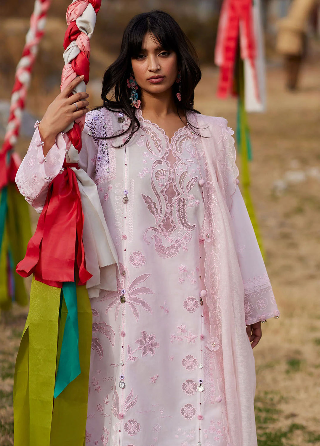 Meili by Zaha Unstitched Embroidered Lawn 3 Piece Suit ZK26UML ZL26-09B - Festive Collection