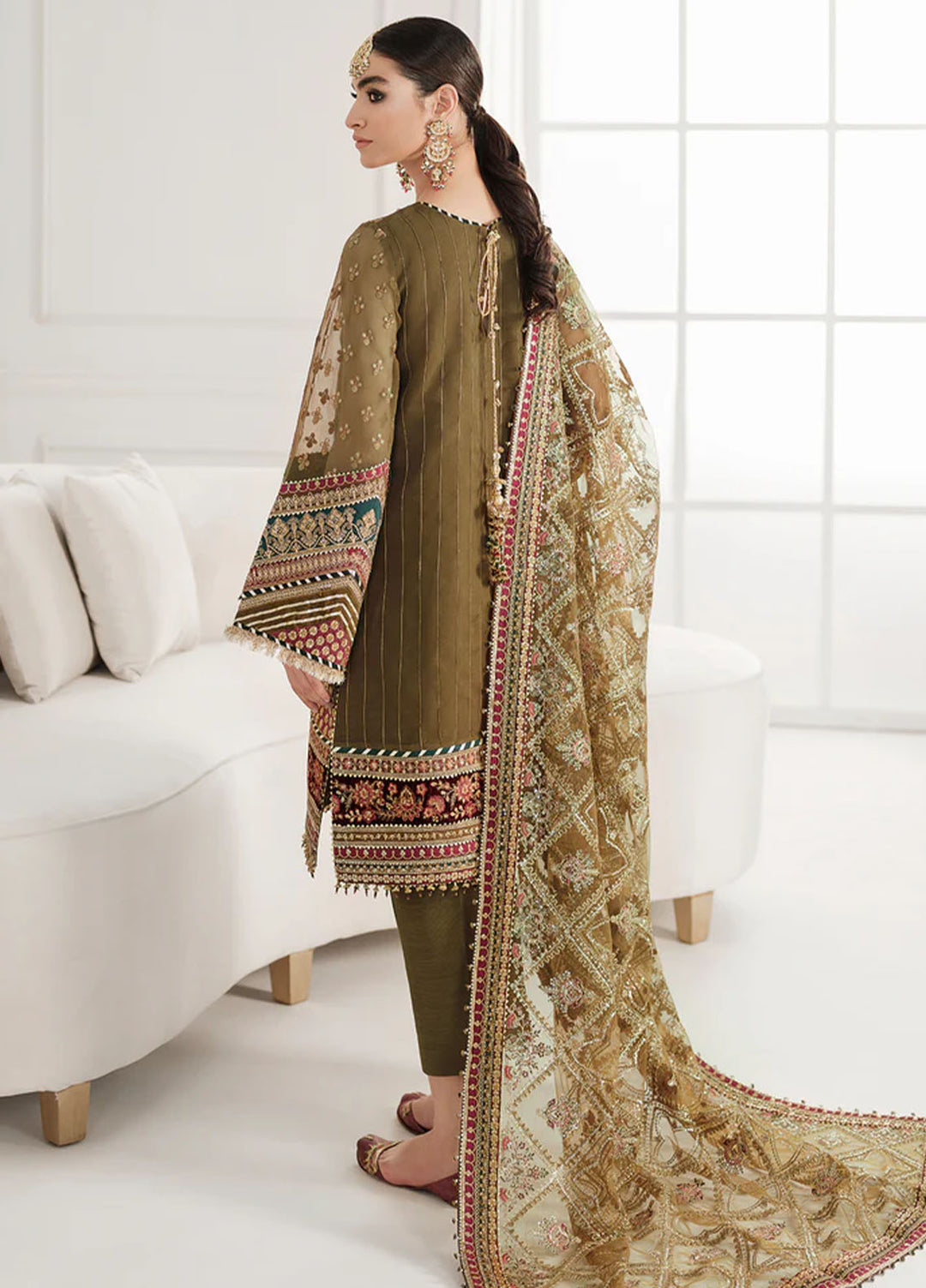 Chantelle by Baroque Unstitched Embroidered Chiffon 3 Piece Suit BQ26UCF CH10-D06 - Festive Collection