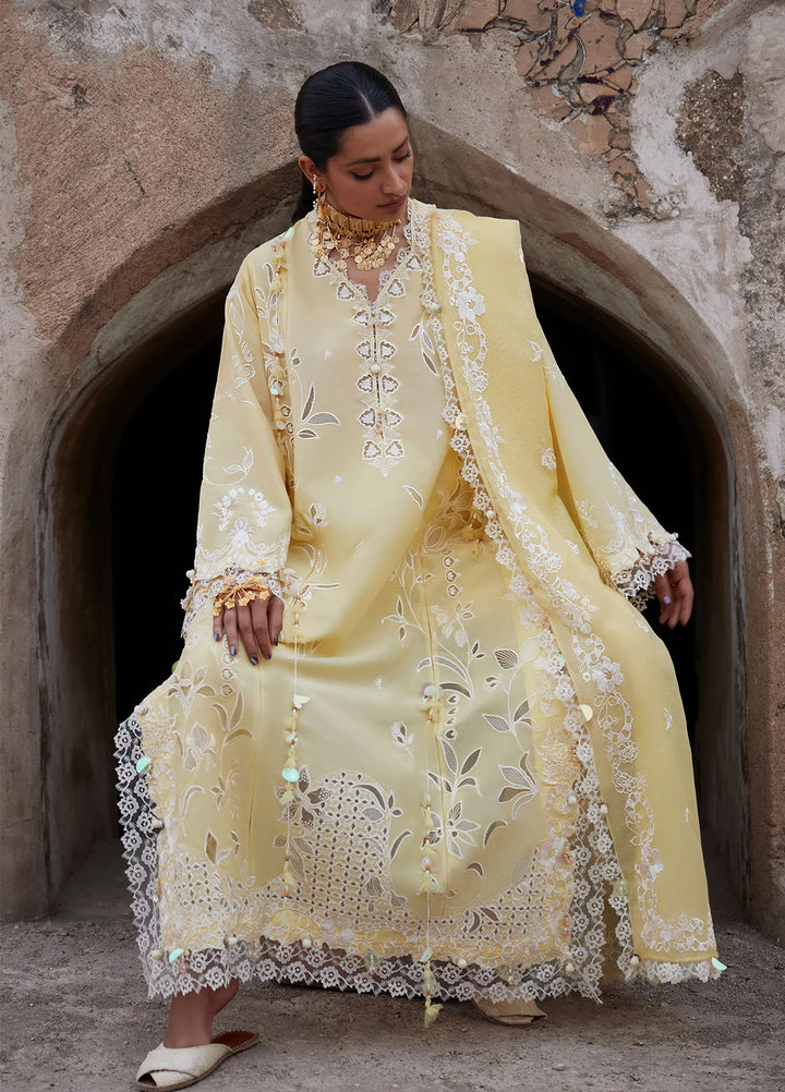 Kashmee Legacy by Elan Unstitched Embroidered Lawn 3 Piece Suit EL26ULKL Noorai EL26-06B - Festive Collection
