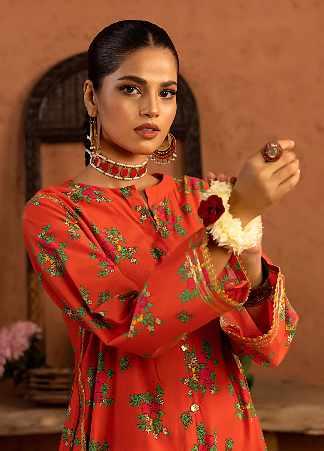 Salitex Women Printed Cambric 1 Piece Shirt SPL1PBE074 - Summer Collection