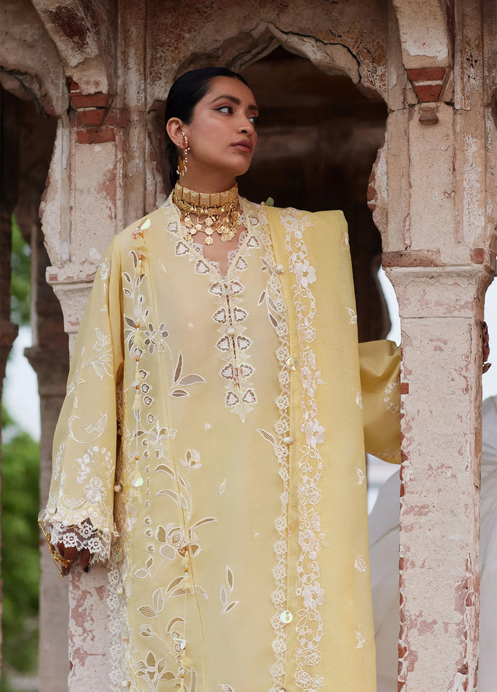 Kashmee Legacy by Elan Unstitched Embroidered Lawn 3 Piece Suit EL26ULKL Noorai EL26-06B - Festive Collection