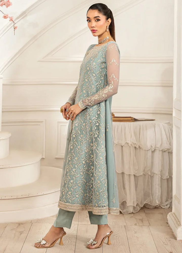 Zarif Embroidered Net Suit Unstitched 3 Piece ZR25UF ZFE-01 Lydia - Formals Collection