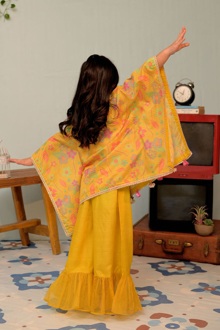 Senorita Girls RTW Printed Banarsi 3 Piece Suit KDD-02871 - Festive Collection