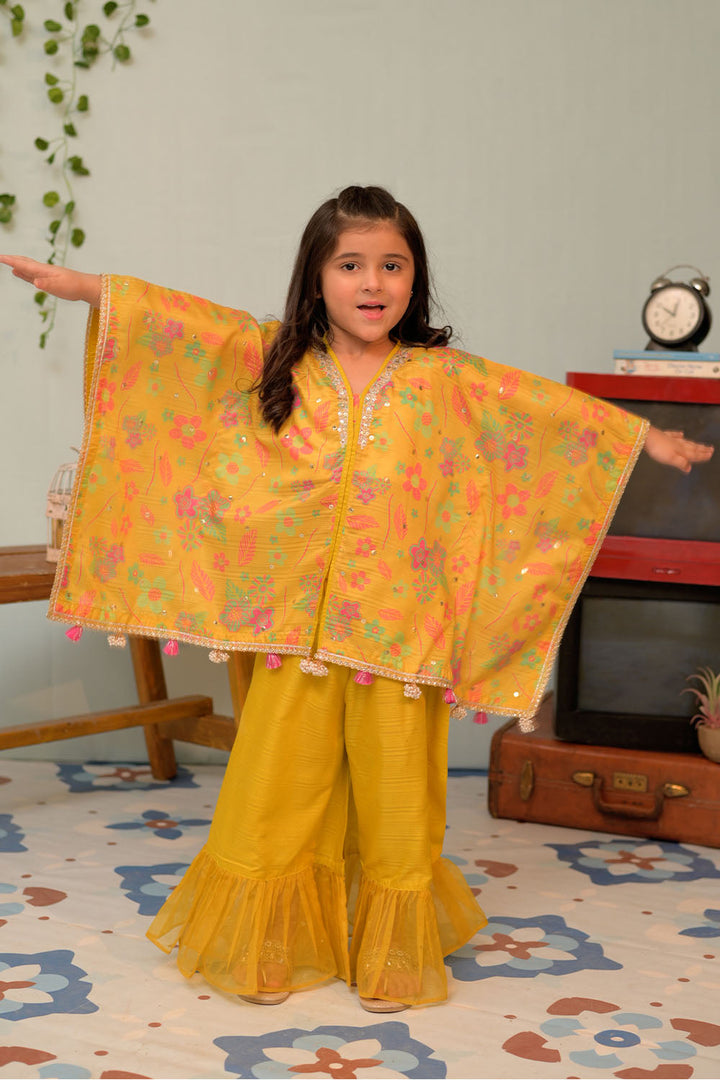 Senorita Girls RTW Printed Banarsi 3 Piece Suit KDD-02871 - Festive Collection