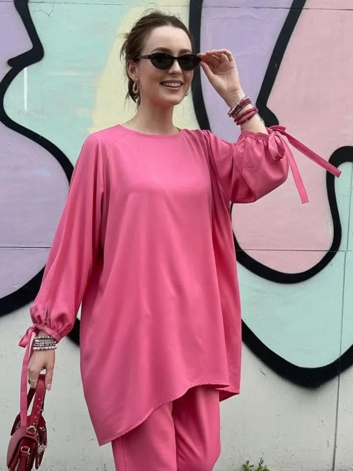 Salitex Women Solids Crepe 2 Piece Suit SS25PBC698 - Summer Collection