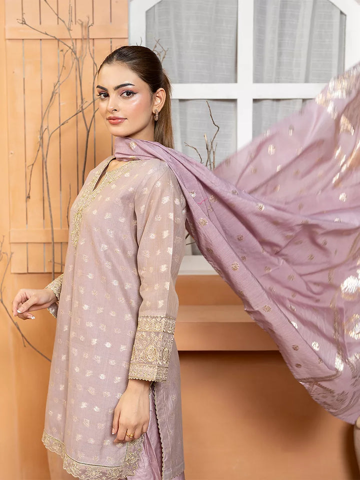 Salitex Women Embroidered Jacquard 3 Piece Suit EUAL3PEF233 - Summer Collection