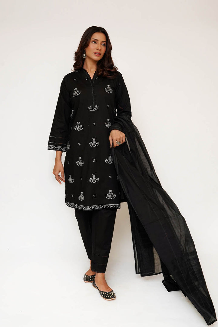 Monochrome by Senorita Women RTW Printed Lawn Cotton 3 Piece Suit LAD-03466 Casual Collection