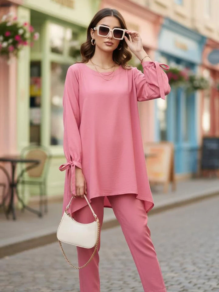 Salitex Women Solids Crepe 2 Piece Suit SS25PBC698 - Summer Collection