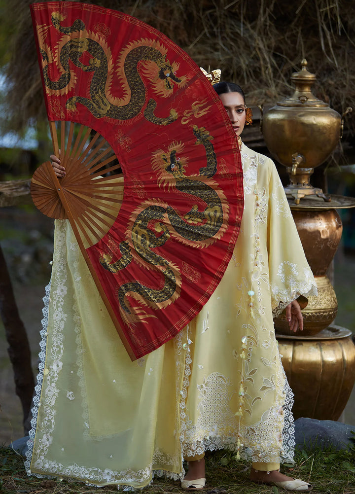 Kashmee Legacy by Elan Unstitched Embroidered Lawn 3 Piece Suit EL26ULKL Noorai EL26-06B - Festive Collection